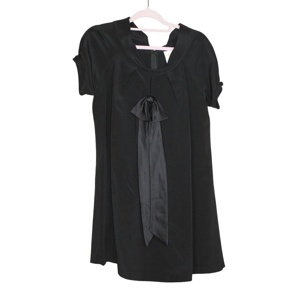 The Real Social Black A-line Shift Baby Doll Flowing Dressy Event Cocktail Dress